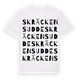 Skräckens udde ordlek t-shirt
