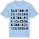 Blue Soul t-shirt med Skräddarebacken ordlek t-shirt