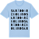 Blue Soul t-shirt med Skräddarebolund ordlek t-shirt