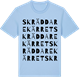 Blue Soul t-shirt med Skräddarekärret ordlek t-shirt