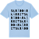 Blue Soul t-shirt med Skräddarkärret ordlek t-shirt