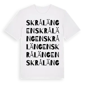Skrålängen ordlek t-shirt – ekologisk bomull t-shirt från Pinshirt