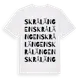 White t-shirt med Skrålängen ordlek t-shirt