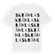 Skrämla ordlek t-shirt