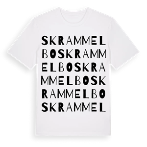 Skrammelbo ordlek t-shirt – ekologisk bomull t-shirt från Pinshirt