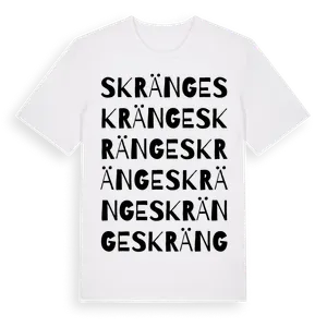 Skränge ordlek t-shirt – ekologisk bomull t-shirt från Pinshirt
