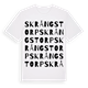 Skrångstorp ordlek t-shirt
