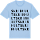 Blue Soul t-shirt med Skrinhult ordlek t-shirt