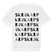 Skrukarp ordlek t-shirt