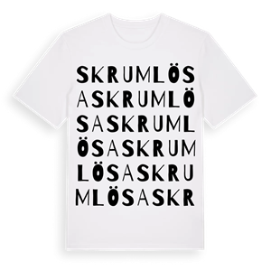 Skrumlösa ordlek t-shirt – ekologisk bomull t-shirt från Pinshirt