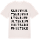 Vintage White t-shirt med Skruvhult ordlek t-shirt