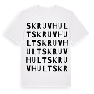 Skruvhult ordlek t-shirt – ekologisk bomull t-shirt från Pinshirt