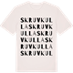 Vintage White t-shirt med Skruvkulla ordlek t-shirt