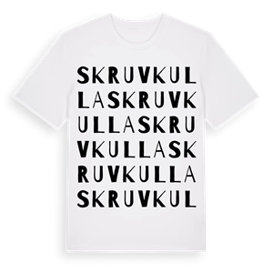 Skruvkulla ordlek t-shirt – ekologisk bomull t-shirt från Pinshirt