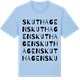 Blue Soul t-shirt med Skuthagen ordlek t-shirt