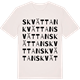 Vintage White t-shirt med Skvättan ordlek t-shirt