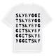Skybygget ordlek t-shirt