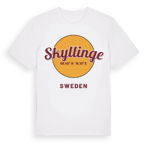 Skyllinge cirkel t-shirt – ekologisk bomull t-shirt från Pinshirt