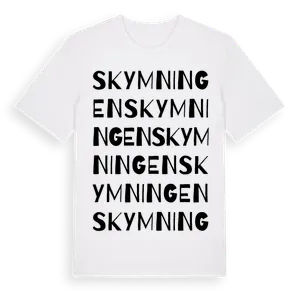 Skymningen ordlek t-shirt – ekologisk bomull t-shirt från Pinshirt