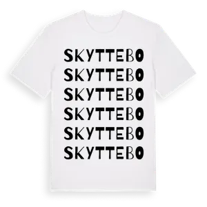 Skyttebo ordlek t-shirt – ekologisk bomull t-shirt från Pinshirt