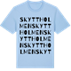 Blue Soul t-shirt med Skyttholmen ordlek t-shirt