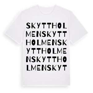 Skyttholmen ordlek t-shirt – ekologisk bomull t-shirt från Pinshirt