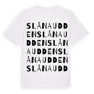 Slånaudden ordlek t-shirt – ekologisk bomull t-shirt från Pinshirt