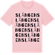 Pink Cotton t-shirt med Slängen ordlek t-shirt