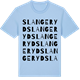 Blue Soul t-shirt med Slangeryd ordlek t-shirt
