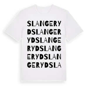 Slangeryd ordlek t-shirt – ekologisk bomull t-shirt från Pinshirt
