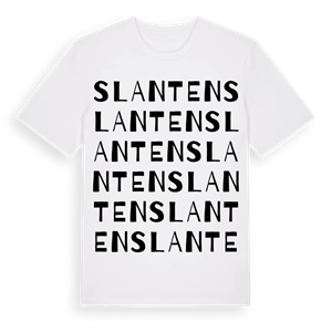 Slanten ordlek t-shirt – ekologisk bomull t-shirt från Pinshirt