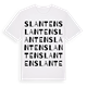 White t-shirt med Slanten ordlek t-shirt