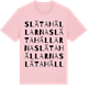 Pink Cotton t-shirt med Släta hällarna ordlek t-shirt