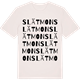 Vintage White t-shirt med Slätmon ordlek t-shirt