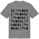 Mid Heather Gray t-shirt med Slätmon ordlek t-shirt