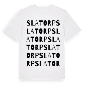 Slatorp ordlek t-shirt – ekologisk bomull t-shirt från Pinshirt