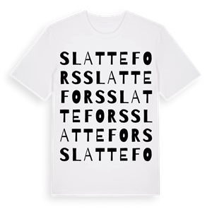 Slattefors ordlek t-shirt – ekologisk bomull t-shirt från Pinshirt