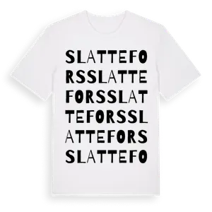 Slattefors ordlek t-shirt – ekologisk bomull t-shirt från Pinshirt