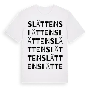 Slätten ordlek t-shirt – ekologisk bomull t-shirt från Pinshirt