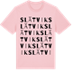 Pink Cotton t-shirt med Slätvik ordlek t-shirt