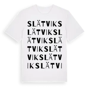 Slätvik ordlek t-shirt – ekologisk bomull t-shirt från Pinshirt