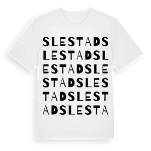 Slestad ordlek t-shirt – ekologisk bomull t-shirt från Pinshirt