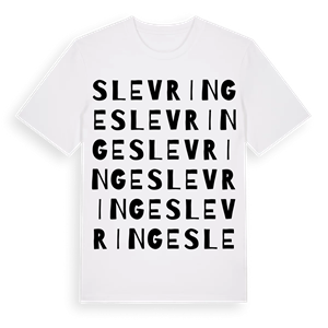 Slevringe ordlek t-shirt – ekologisk bomull t-shirt från Pinshirt