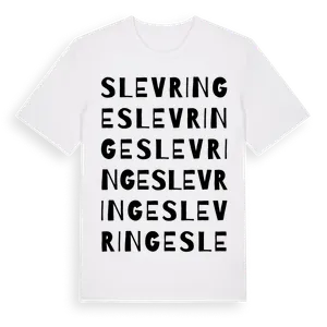 Slevringe ordlek t-shirt – ekologisk bomull t-shirt från Pinshirt