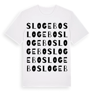 Slogebo ordlek t-shirt – ekologisk bomull t-shirt från Pinshirt