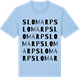 Blue Soul t-shirt med Slomarp ordlek t-shirt