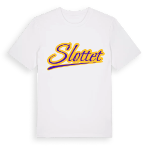 Slottet baseball t-shirt – ekologisk bomull t-shirt från Pinshirt