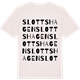 Vintage White t-shirt med Slottshagen ordlek t-shirt