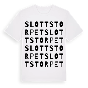 Slottstorpet ordlek t-shirt – ekologisk bomull t-shirt från Pinshirt