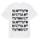 White t-shirt med Slottstorpet ordlek t-shirt